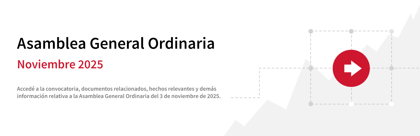 Accedé a la convocatoria, documentos relacionados, hechos relevantes y demás información relativa a la Asamblea General Ordinaria del 2/11/2025.